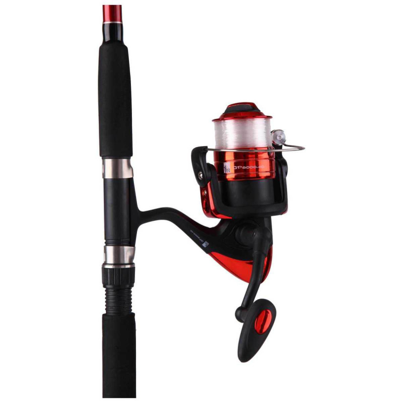 8ft Rod and Reel Combo Red